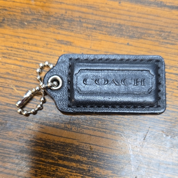Coach Accessories - Coach Black Leather Key Holder